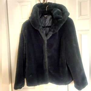 Vera Wang Green Fur Coat